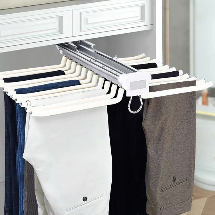 Sliding discount trouser rack